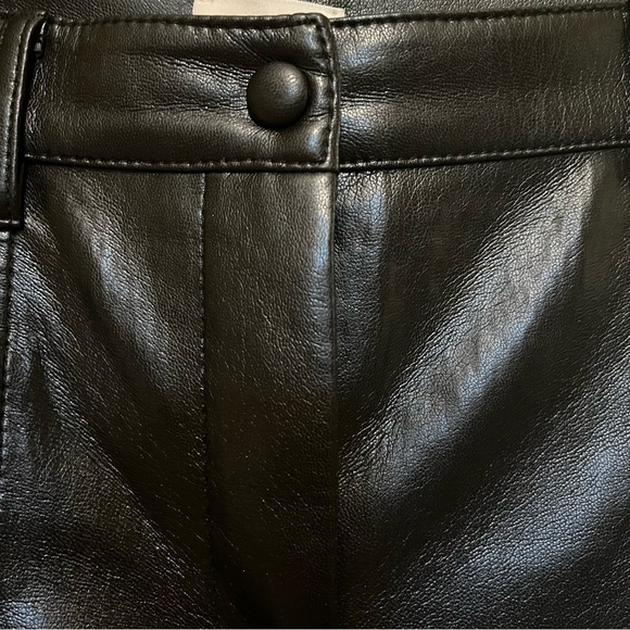 Aritzia Wilfred Rebel Faux Leather Straight Leg Pants Size 2 - Picture 10 of 15